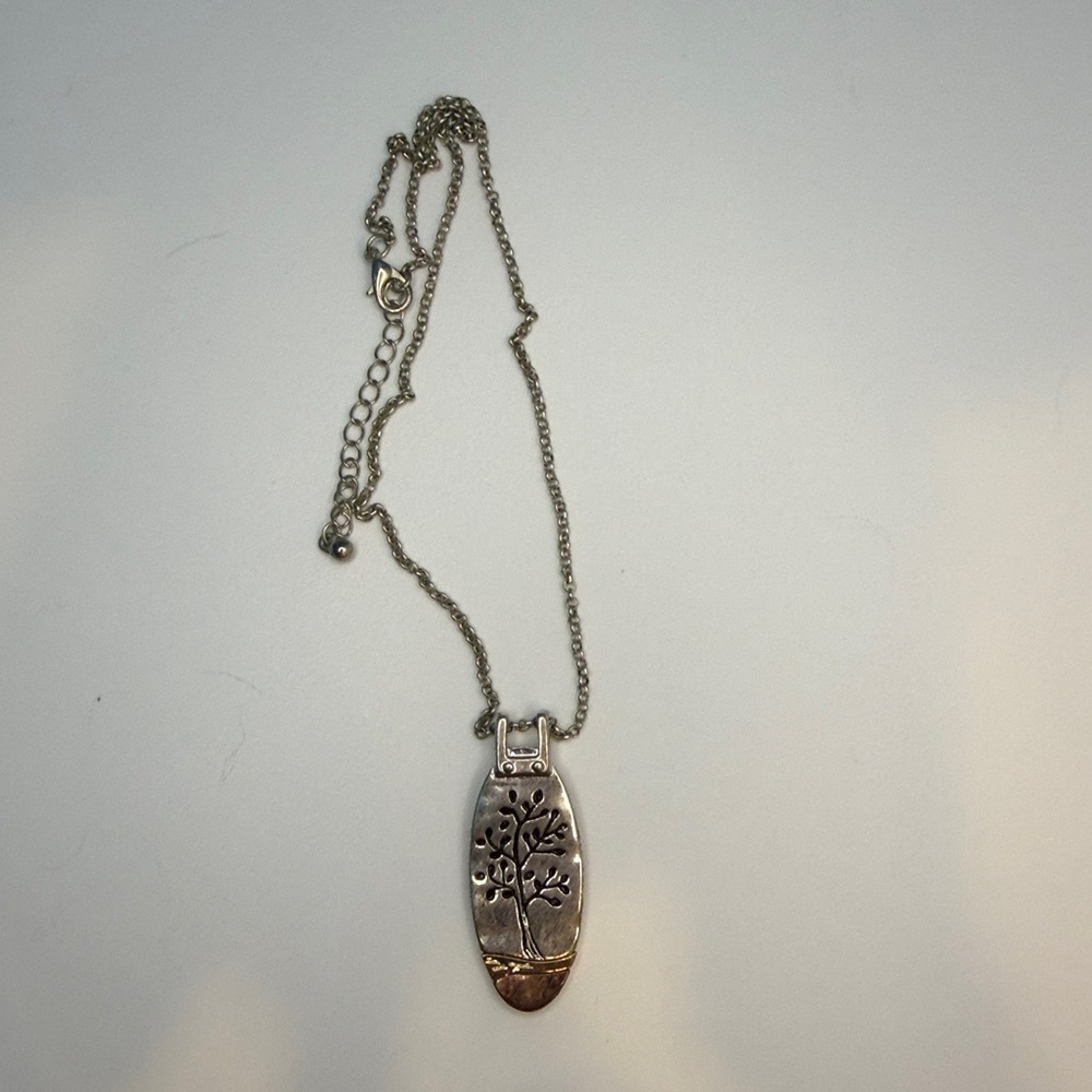 Silver Tree Pendant Necklace